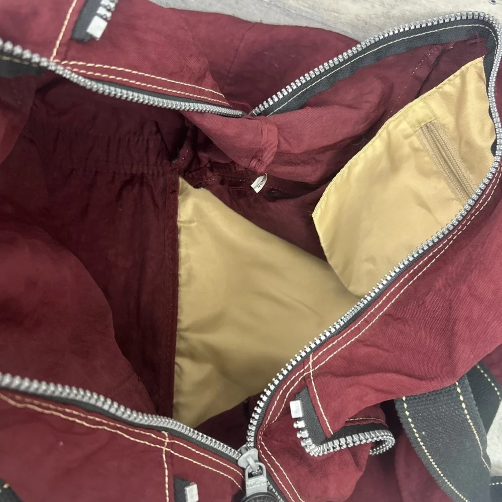 Kipling Burgundy Medium Size Duffel Bag
